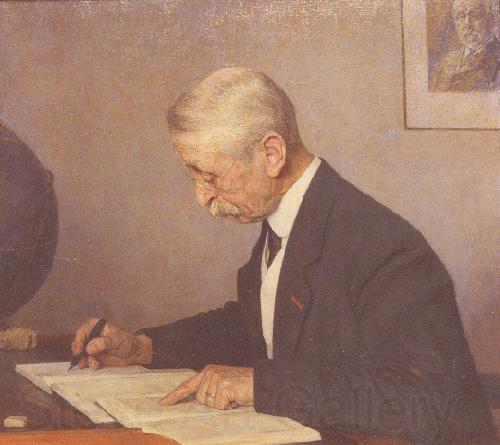 Jan Veth Painting of J.C. Kapteyn at his desk
